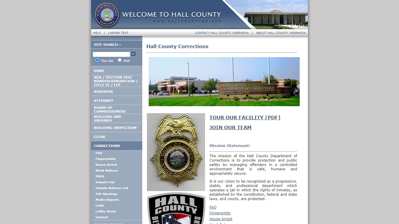 Hall County Corrections