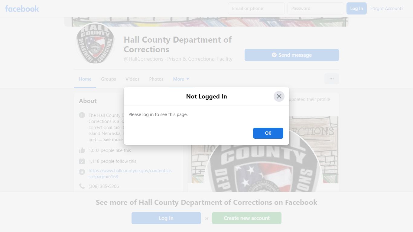 Hall County Department of Corrections - Home - facebook.com